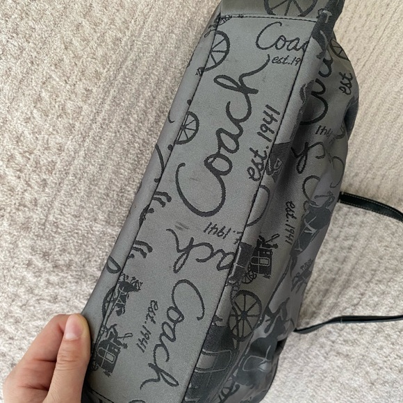 Vintage Coach Gray Tote Bag - Picture 6 of 7